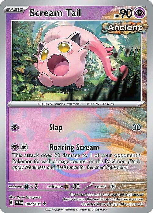 Prismatic Evolutions Scream Tail #042/131 Pokéball